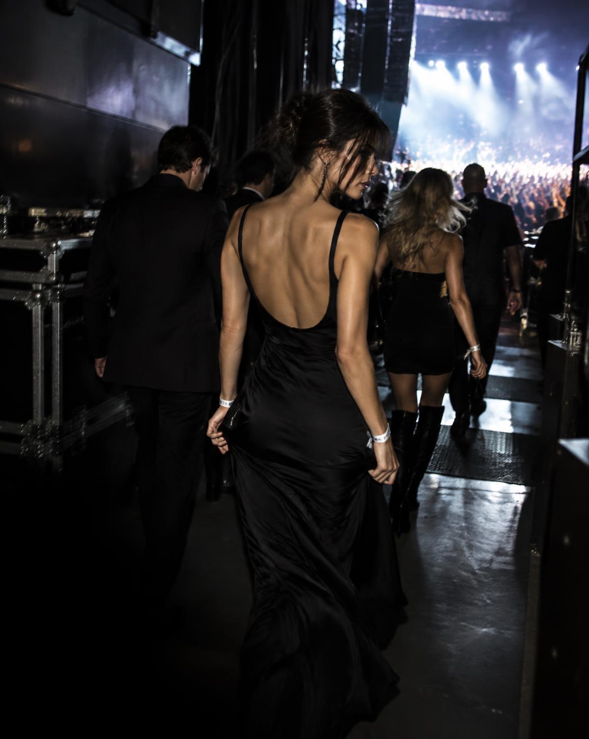Guests heading backstage at a live show